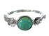 Sterling Silver Turquoise Southwestern Flower Ring Size 5 YX90831